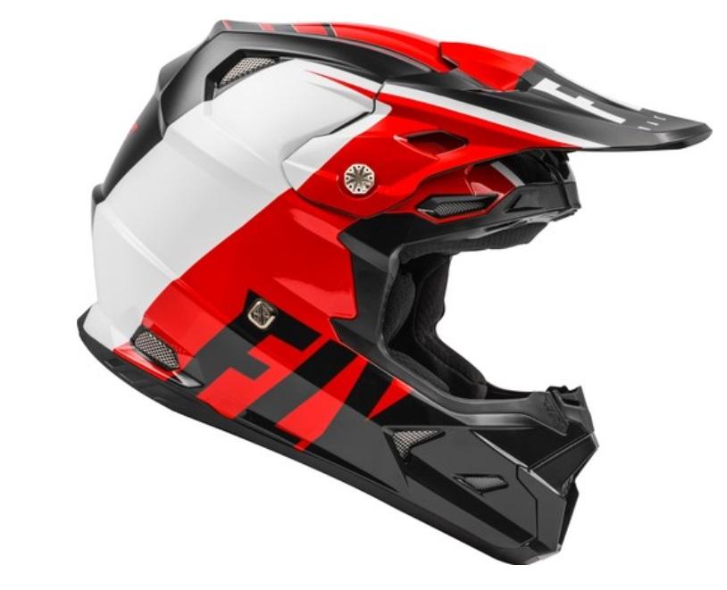Шлем (кроссовый) FLY RACING TOXIN MIPS TRANSFER красный/черный/белый (2020)